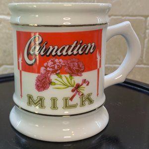 Franklin Mint Vintage CARNATION MILK Porcelain Mug The Corner Store